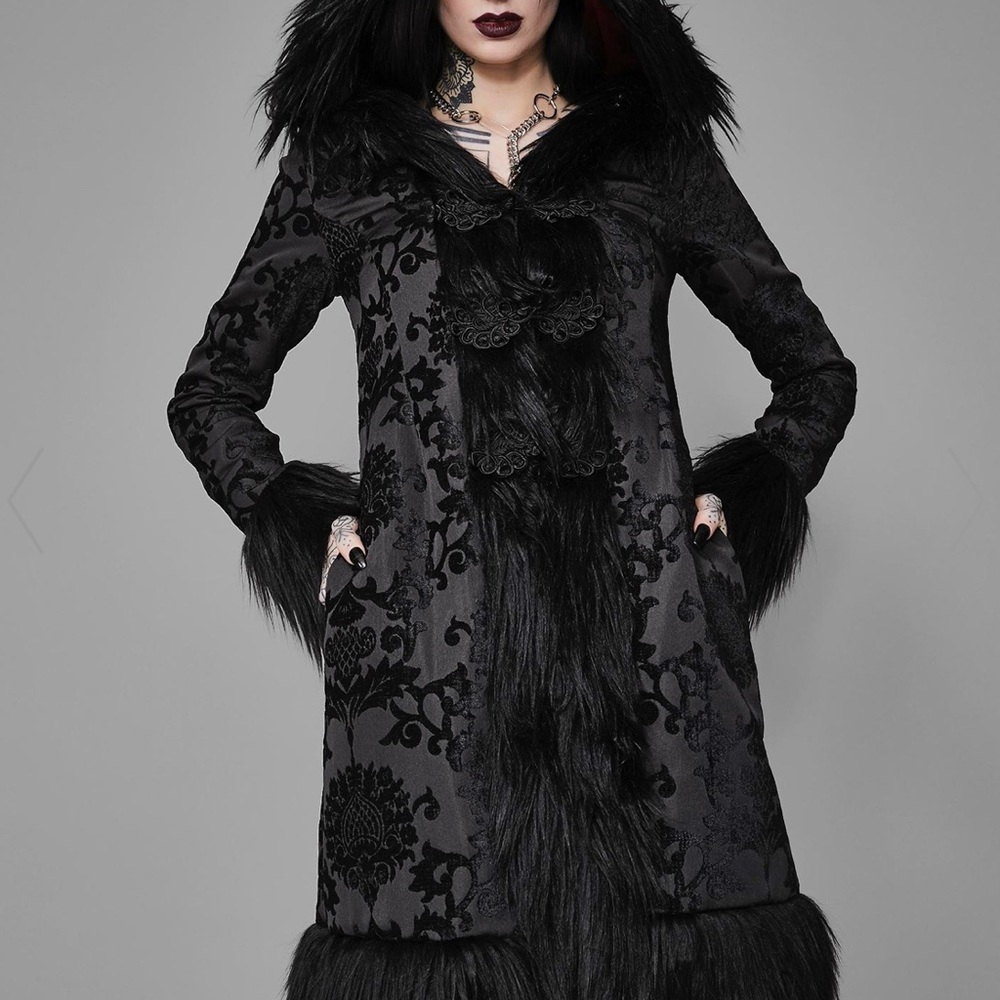 Widow Shrouded In Moonlight Brocade Jacket
